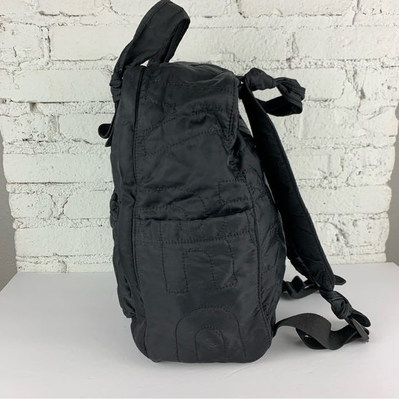 Marc Jacobs Black Quilted Nylon Bow Workwear Standard Supply Backpack - Picture 7 of 13